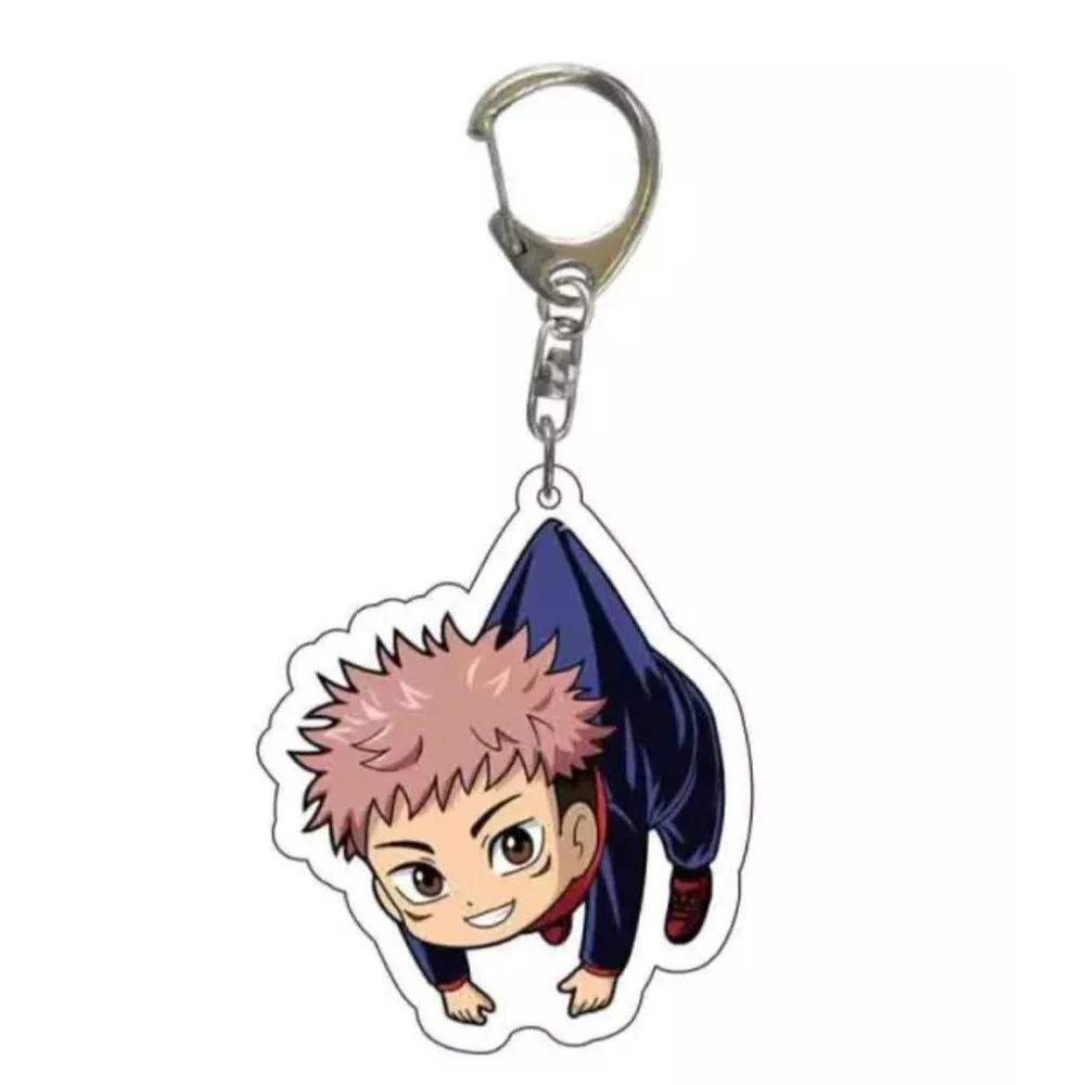 Set of 2 Acrylic Keychains Jujutsu Kaisen Anime Sukuna and Yuji Itadori NEW